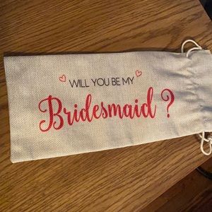 Bridesmaid wine holder
